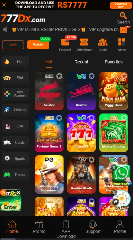 777dx game